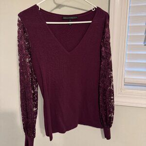 Ladies White House Black Market Sweater Blouse WHBM